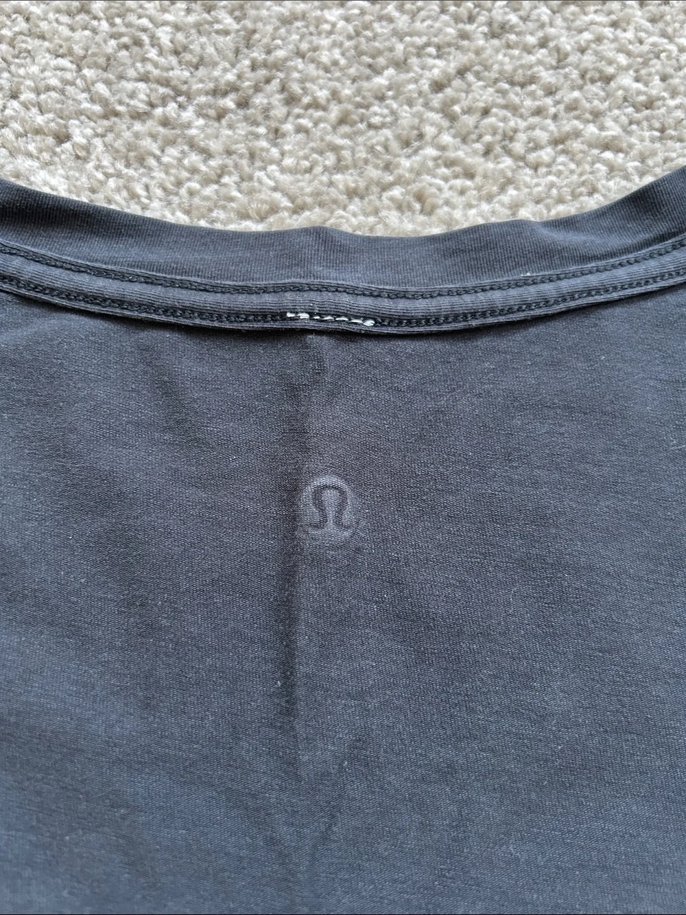 lululemon athletica Black V-Neck Short Sleeve Tee